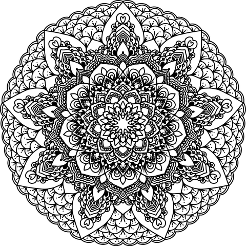 Floral Mandala Ii Coloring Page